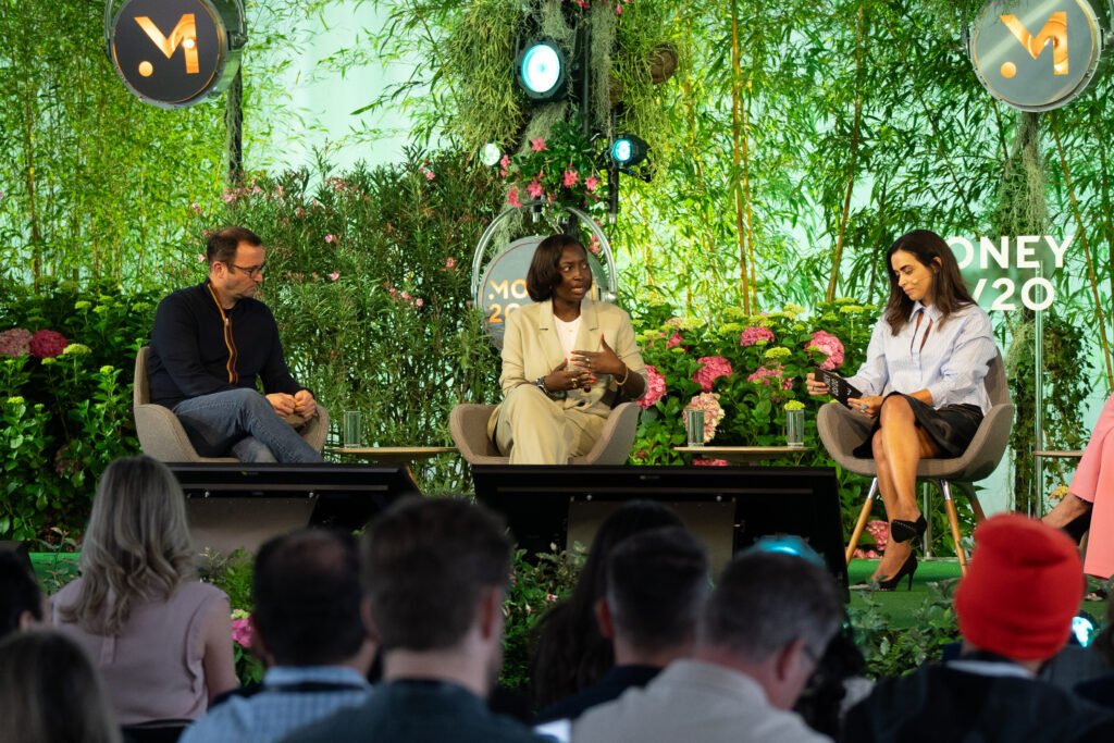 Flutterwave executive speaking on global fintech trends at Money20/20 Europe