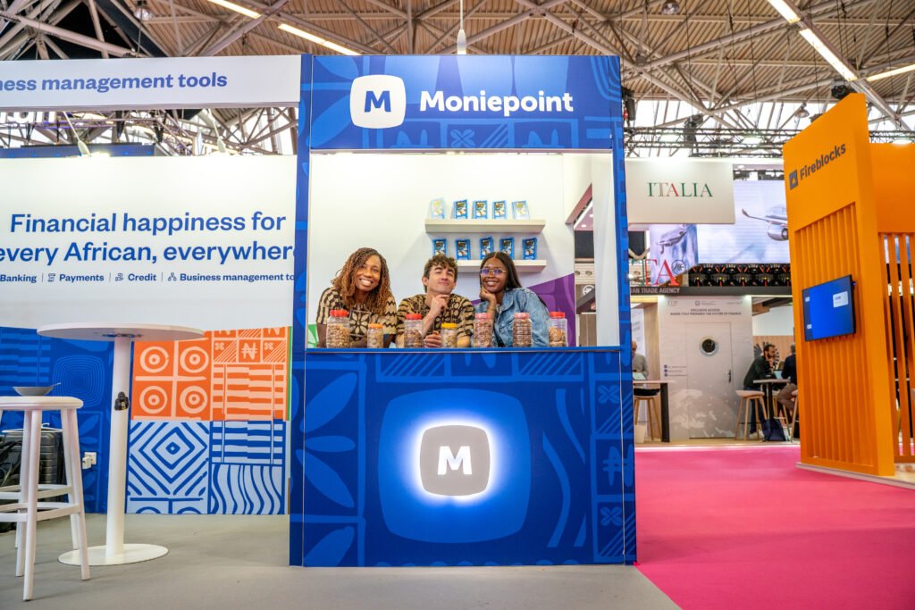 Moniepoint team members representing company culture at Money20/20 in Amsterdam”